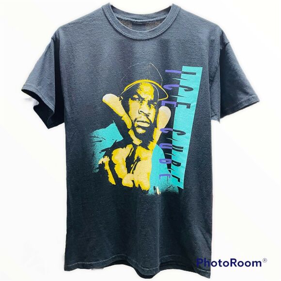 Ice Cube Men's Medium T Shirt Rap Music Short Sleeve Black - Picture 2 of 2